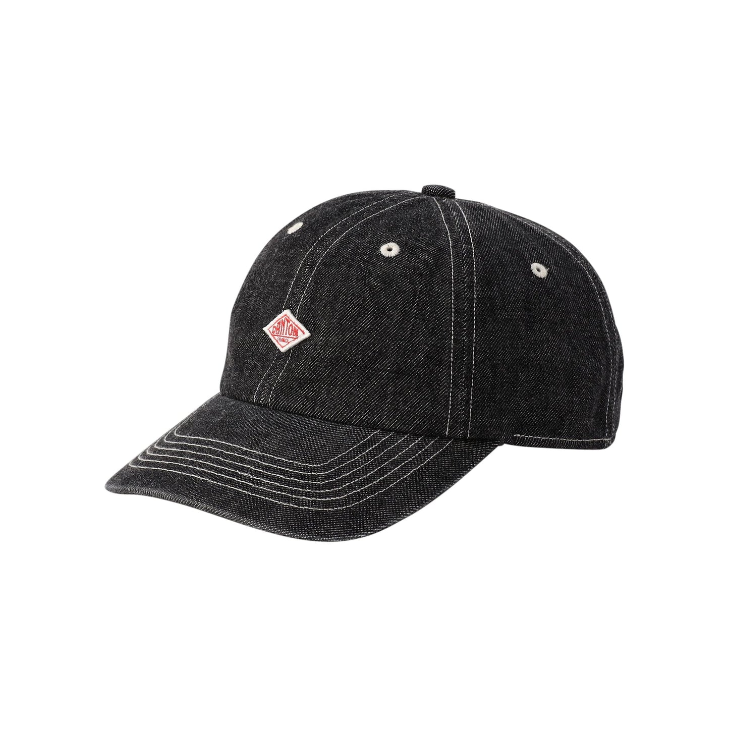 Danton 6-Panel Logo Unisex Denim Baseball Cap- Black Denim
