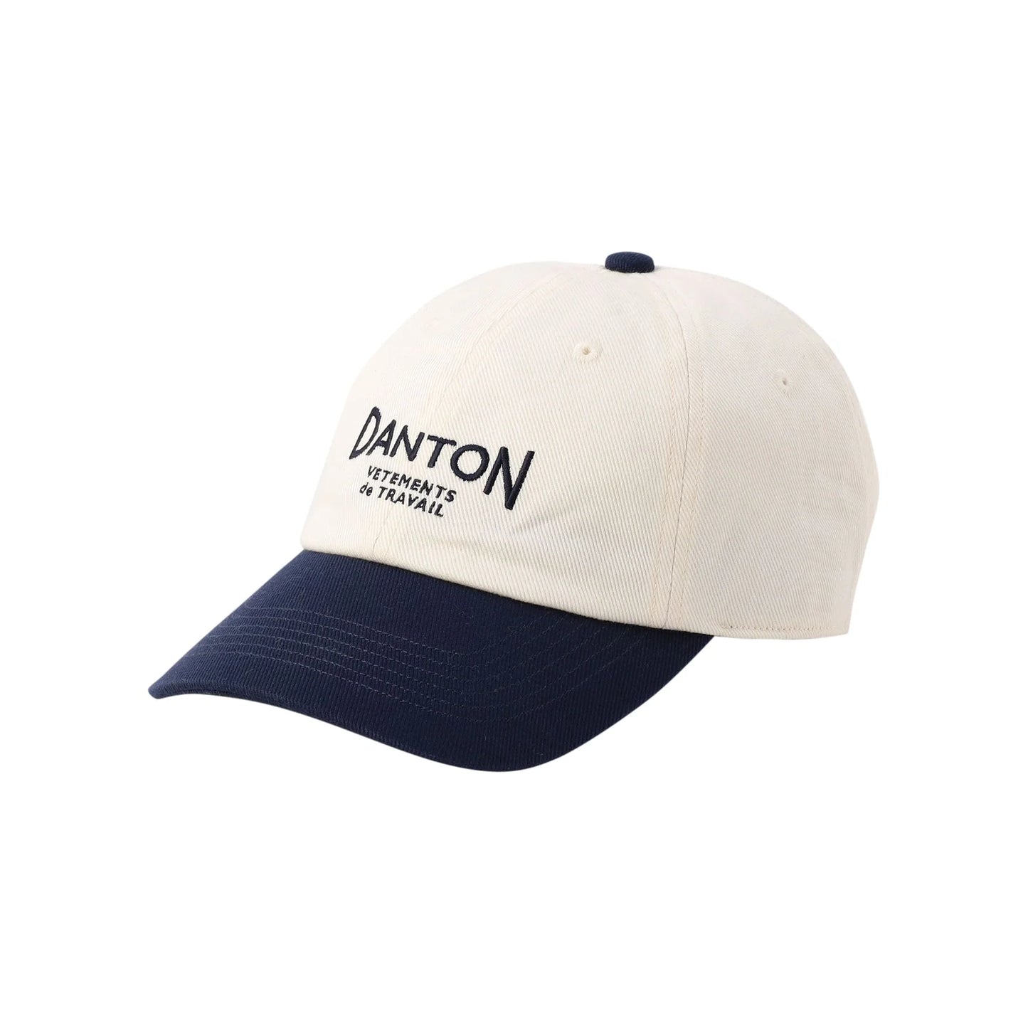 Danton 6-Panel Logo Unisex Cotton Twill Baseball Cap- Ivory