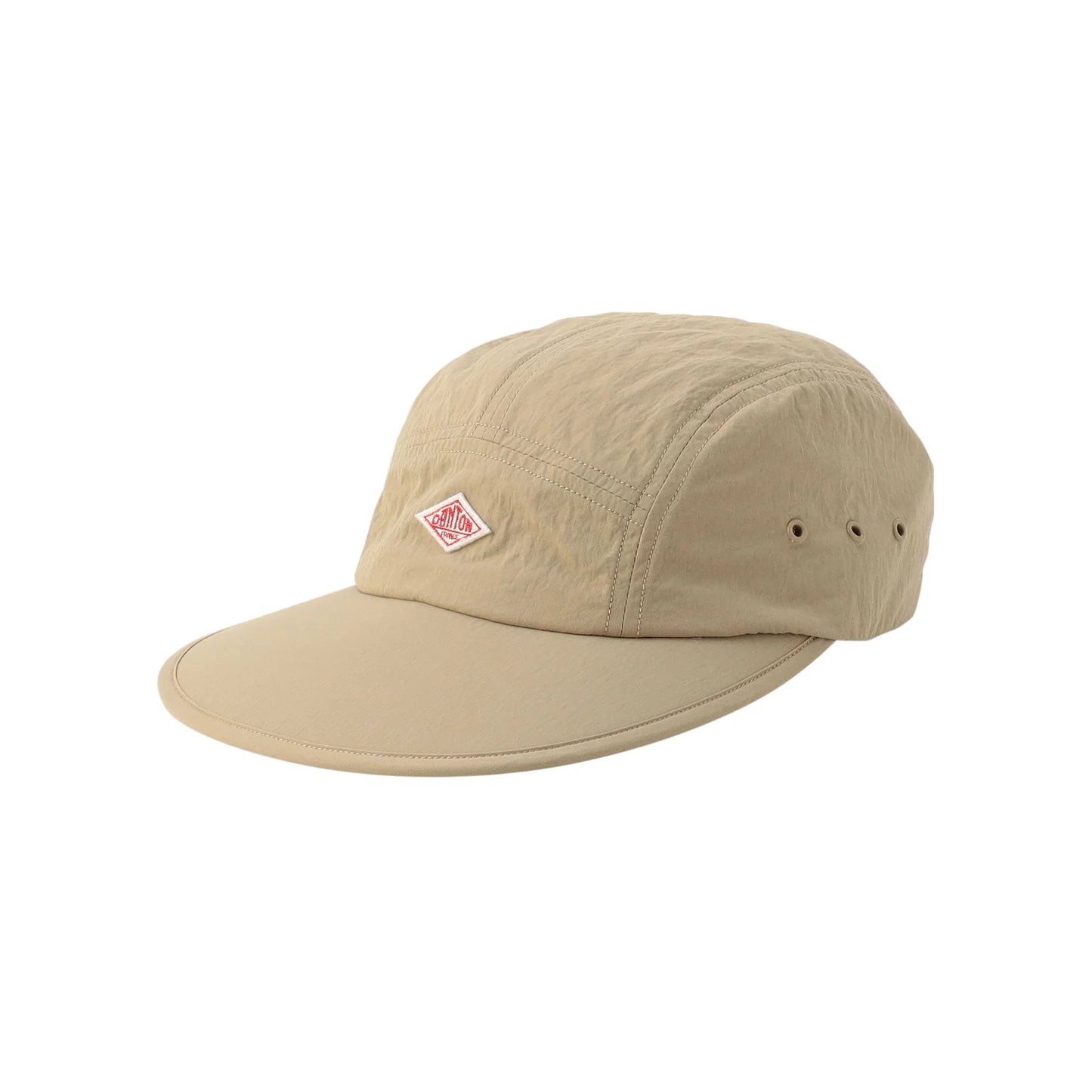 Danton 6-Panel Logo Unisex Nylon Typewriter Baseball Cap- Beige