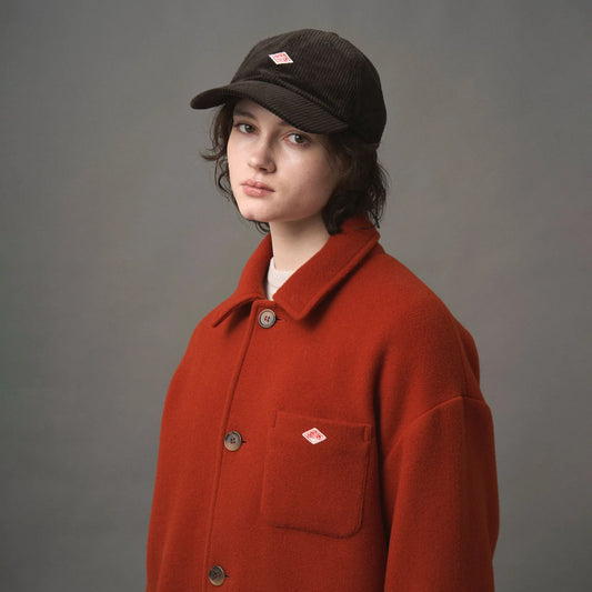 Danton 6-Panel Unisex Corduroy Baseball Cap - Dark Brown