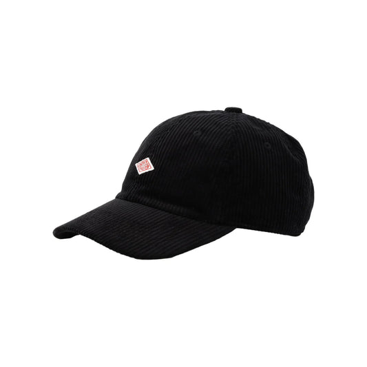 Danton 6-Panel Unisex Corduroy Baseball Cap - Black