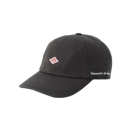 Danton 6 Panel Polyester Serge Baseball Cap - Charcoal