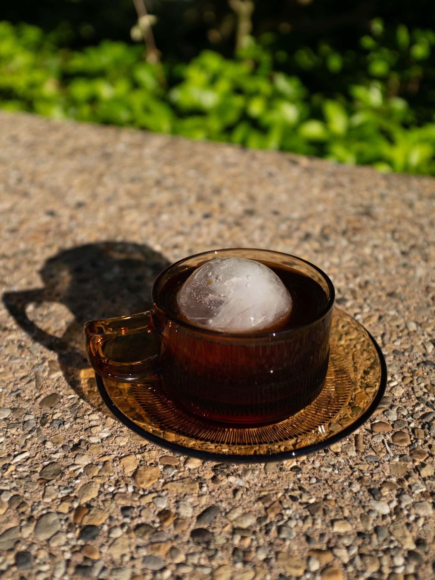 HIROTA Showa Style Coffee Cup & Saucer - Amber