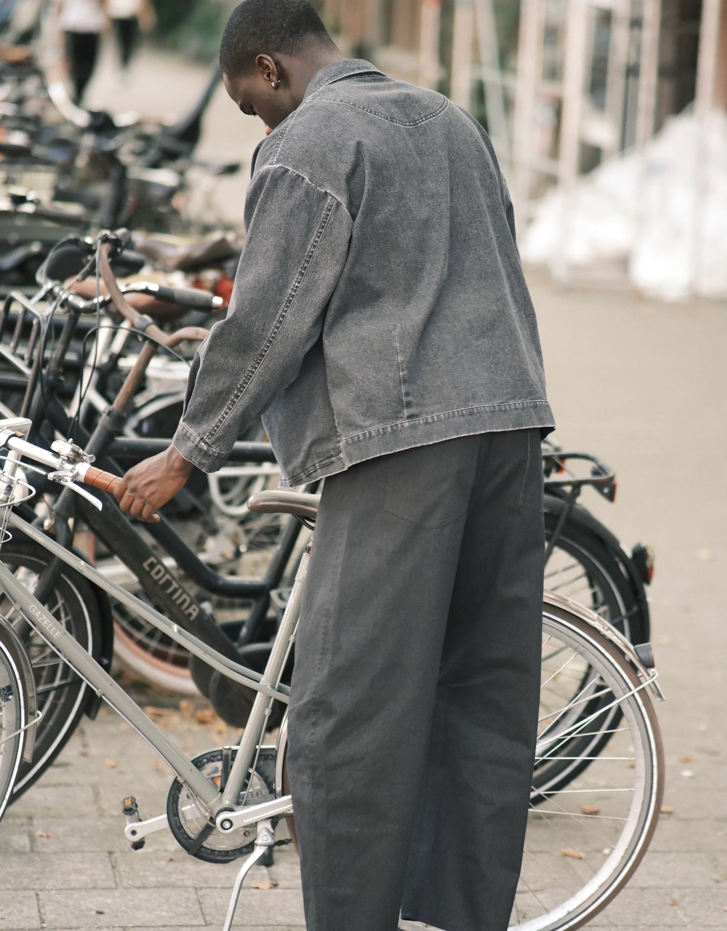 7115 by Szeki Signature Panel Pocket Jacket - Washed Black