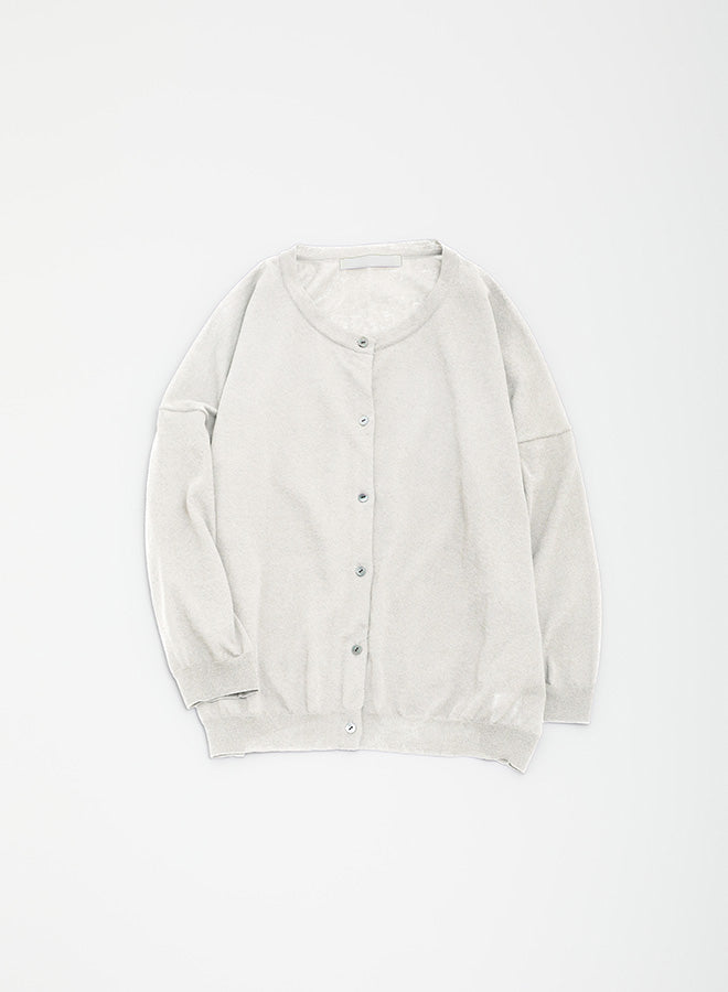 evam eva Cotton Cardigan - Antique White