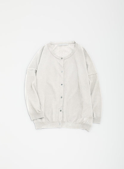 evam eva Cotton Cardigan - Antique White