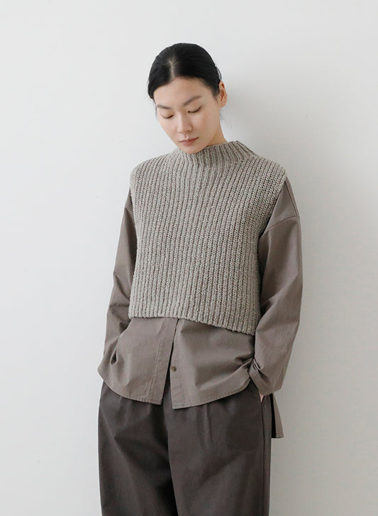 evam eva Wool Vest - Grege
