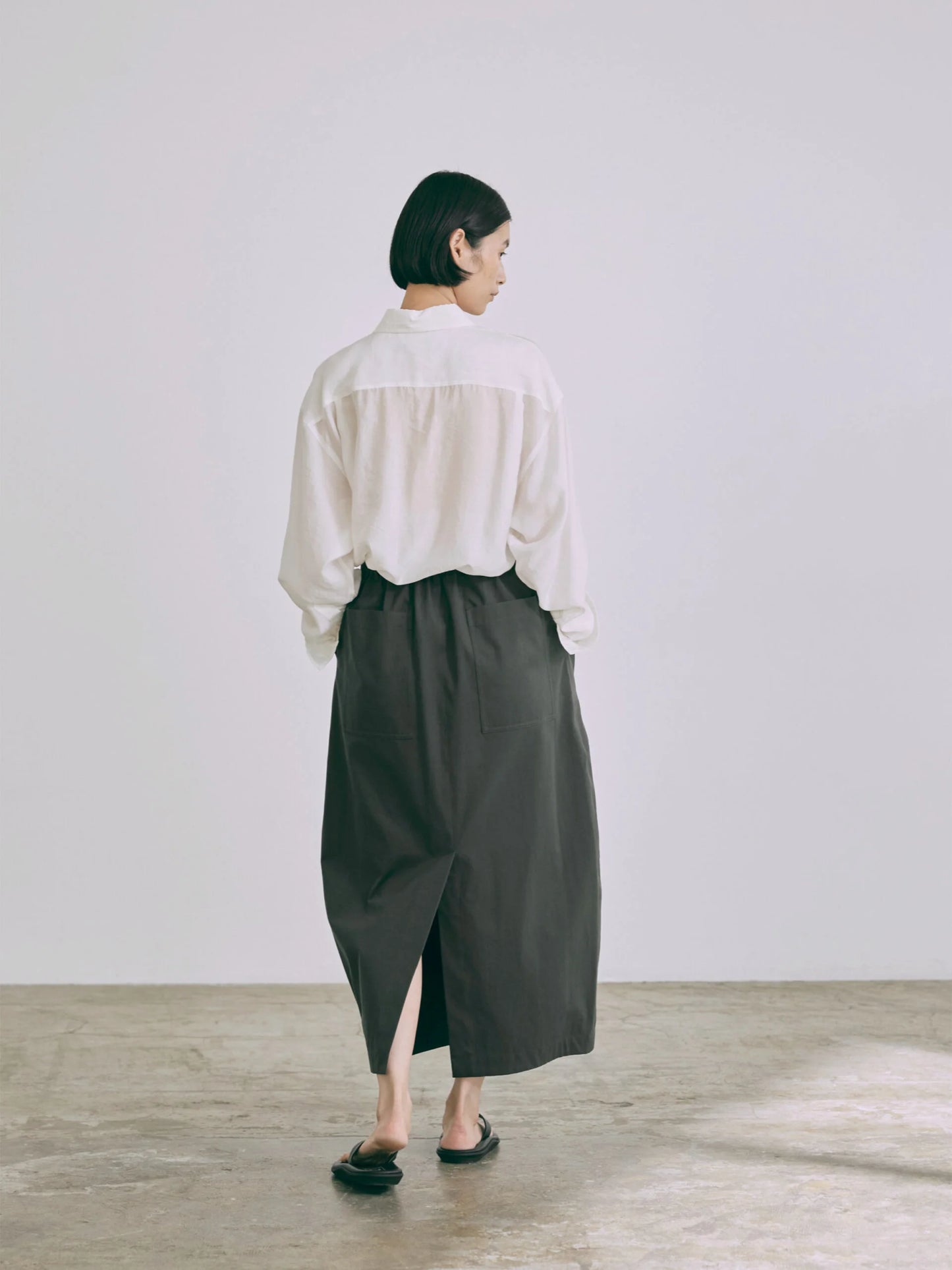 [Arriving Soon] Nicholson & Nicholson Clea Silk Shirt - Off-white