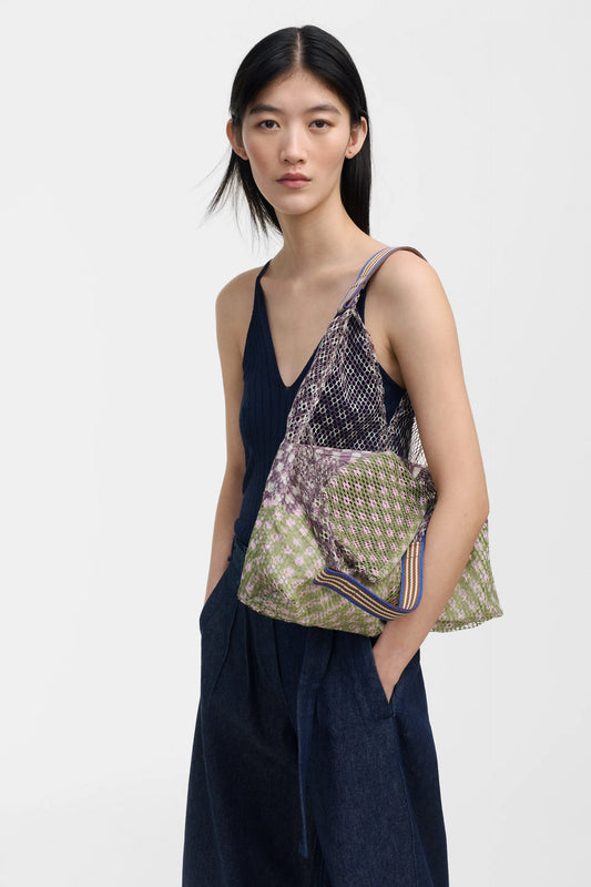 SS26 ÉPICE Paris Elziver Triangle S2638 Bag - Moss