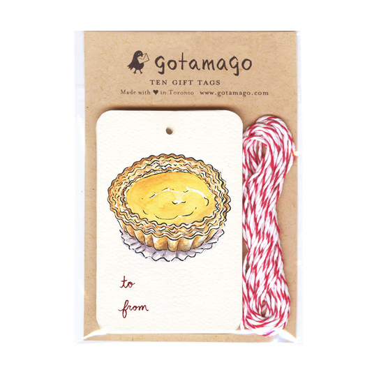 Egg Tart Gift Tags (set of 10)