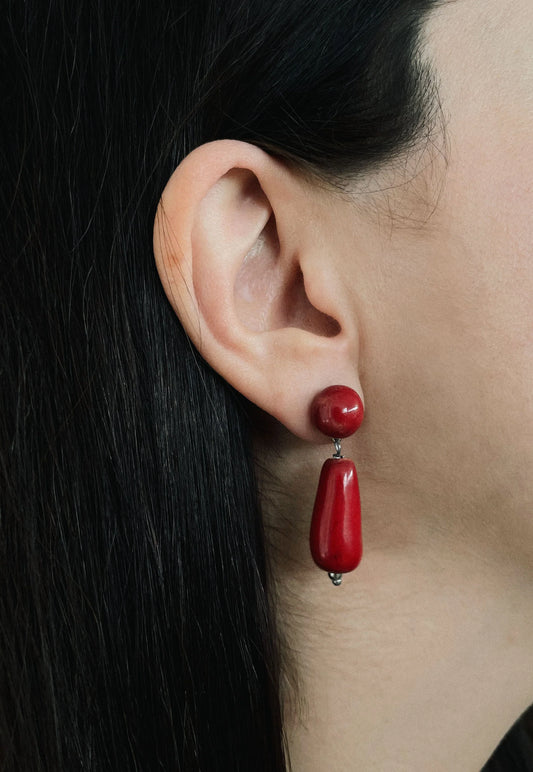 Arriving Soon: Blanca Olmos El Rocío Earrings - Red