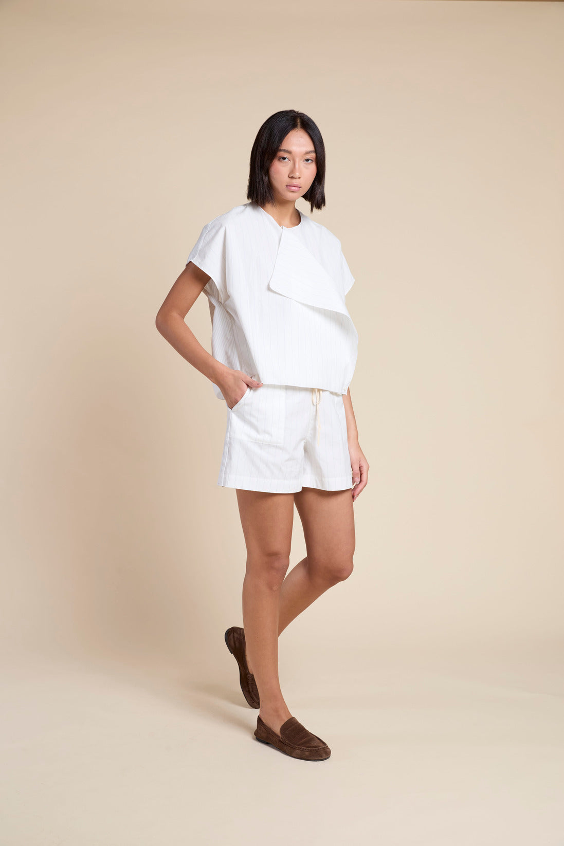 Francesca Marchisio Ribbon Stripe Top