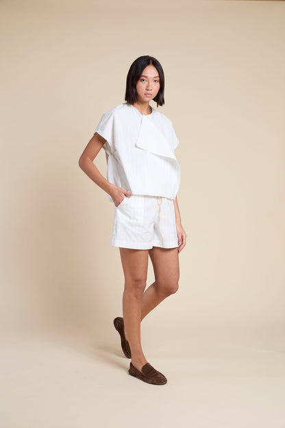 Francesca Marchisio Ribbon Stripe Top