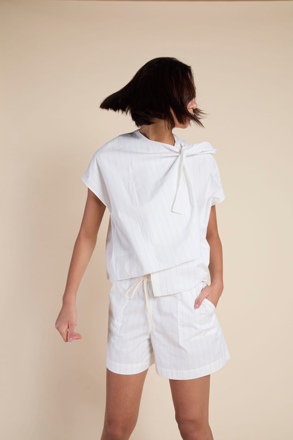Francesca Marchisio Ribbon Stripe Top