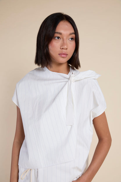 Francesca Marchisio Ribbon Stripe Top