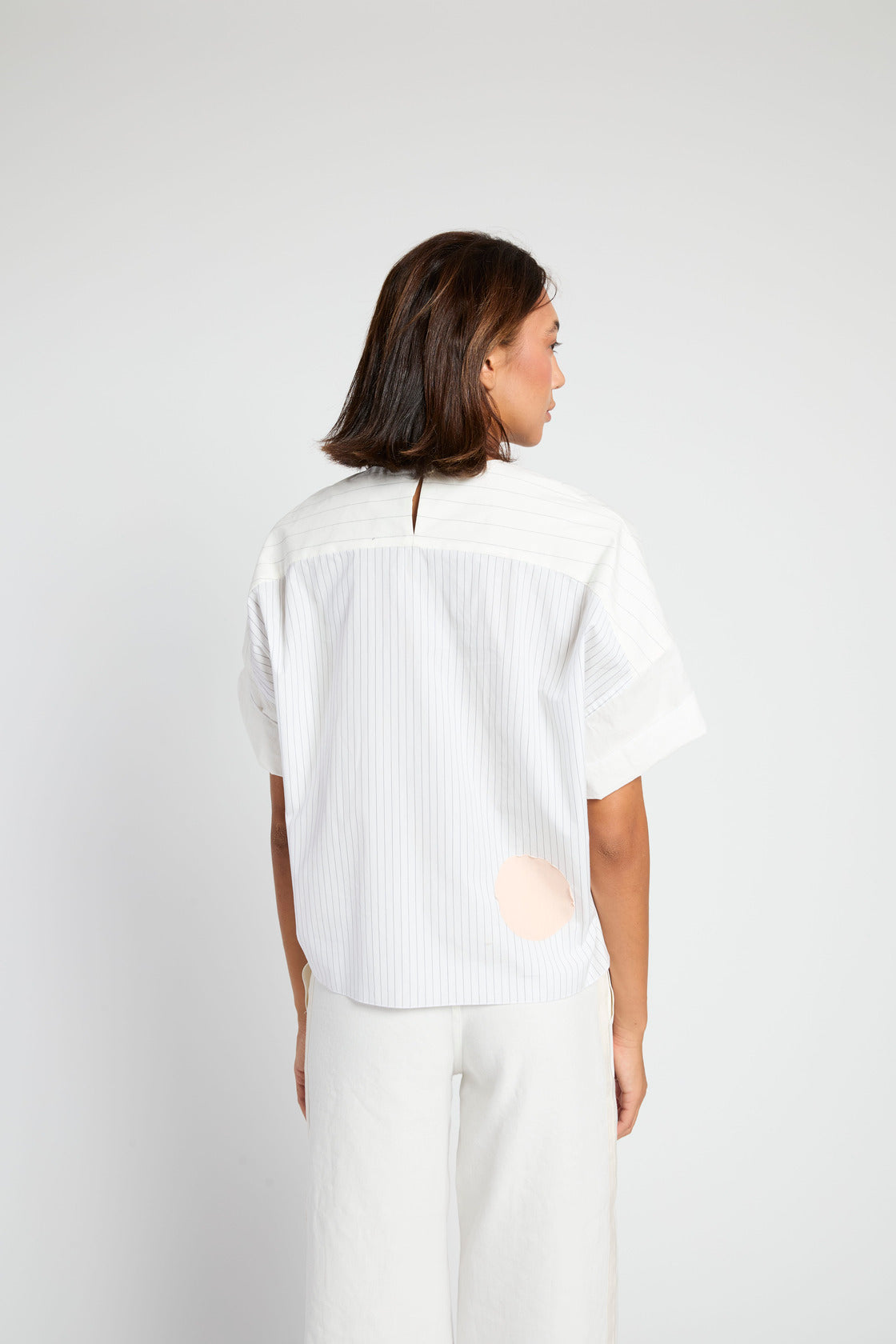 Francesca Marchisio Revcarre Stripe Top - Mixed Stripe Black