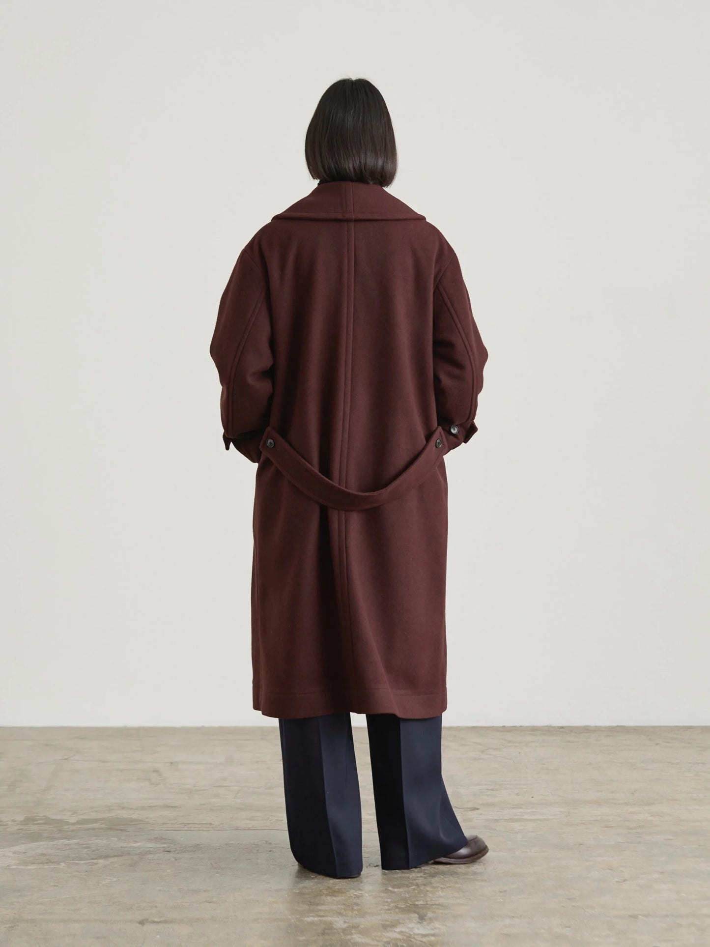 Nicholson & Nicholson Morris Wool Coat - Brown