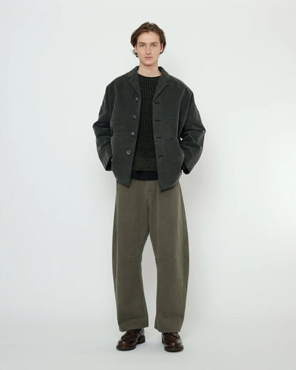 7115 by Szeki Unisex Curve Legged Work Trouser - Washed Olive