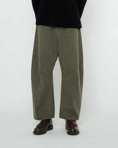 7115 by Szeki Unisex Curve Legged Work Trouser - Washed Olive