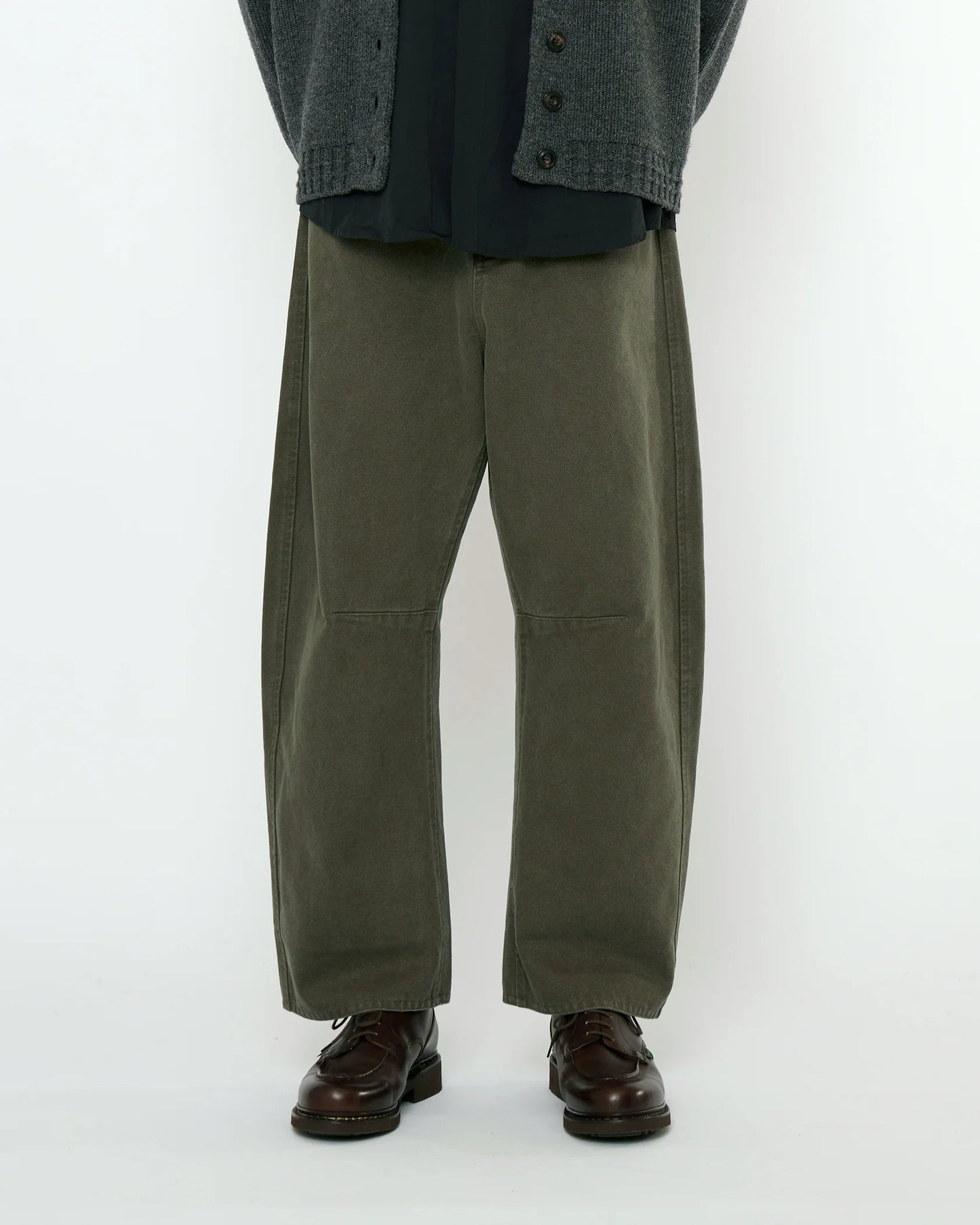 7115 by Szeki Unisex Curve Legged Work Trouser - Washed Olive