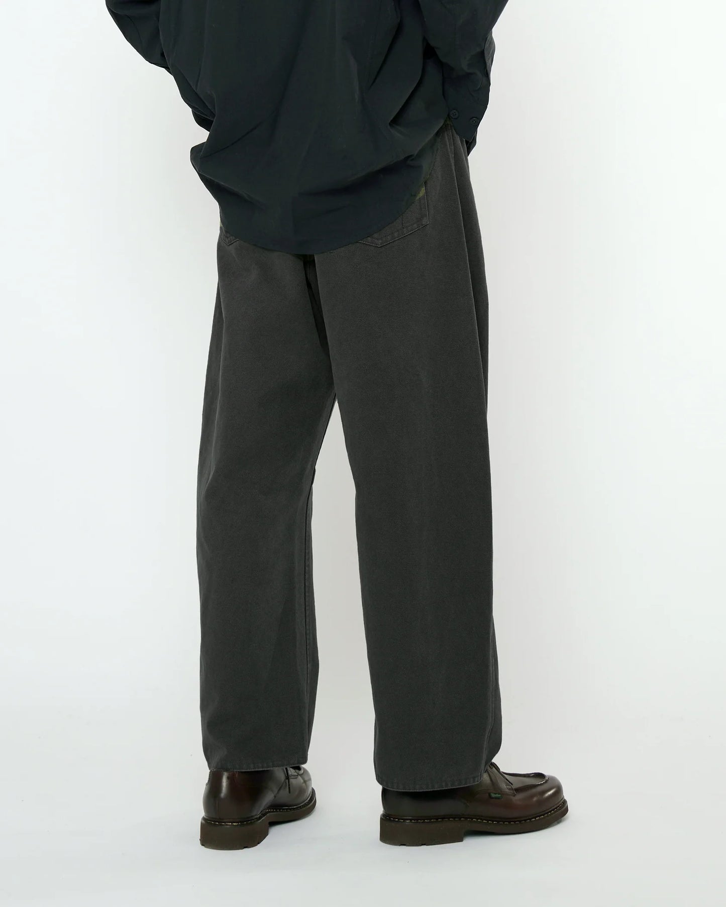 7115 by Szeki Unisex Curve Legged Work Trouser - Washed Black