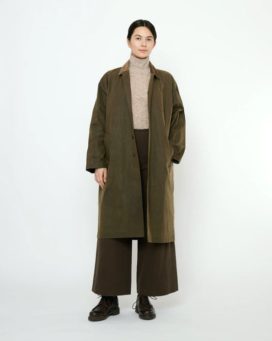 7115 by Szeki Unisex Signature Duster Coat - Fall Edition - Olive Brown