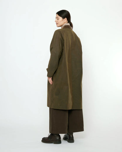 7115 by Szeki Unisex Signature Duster Coat - Fall Edition - Olive Brown