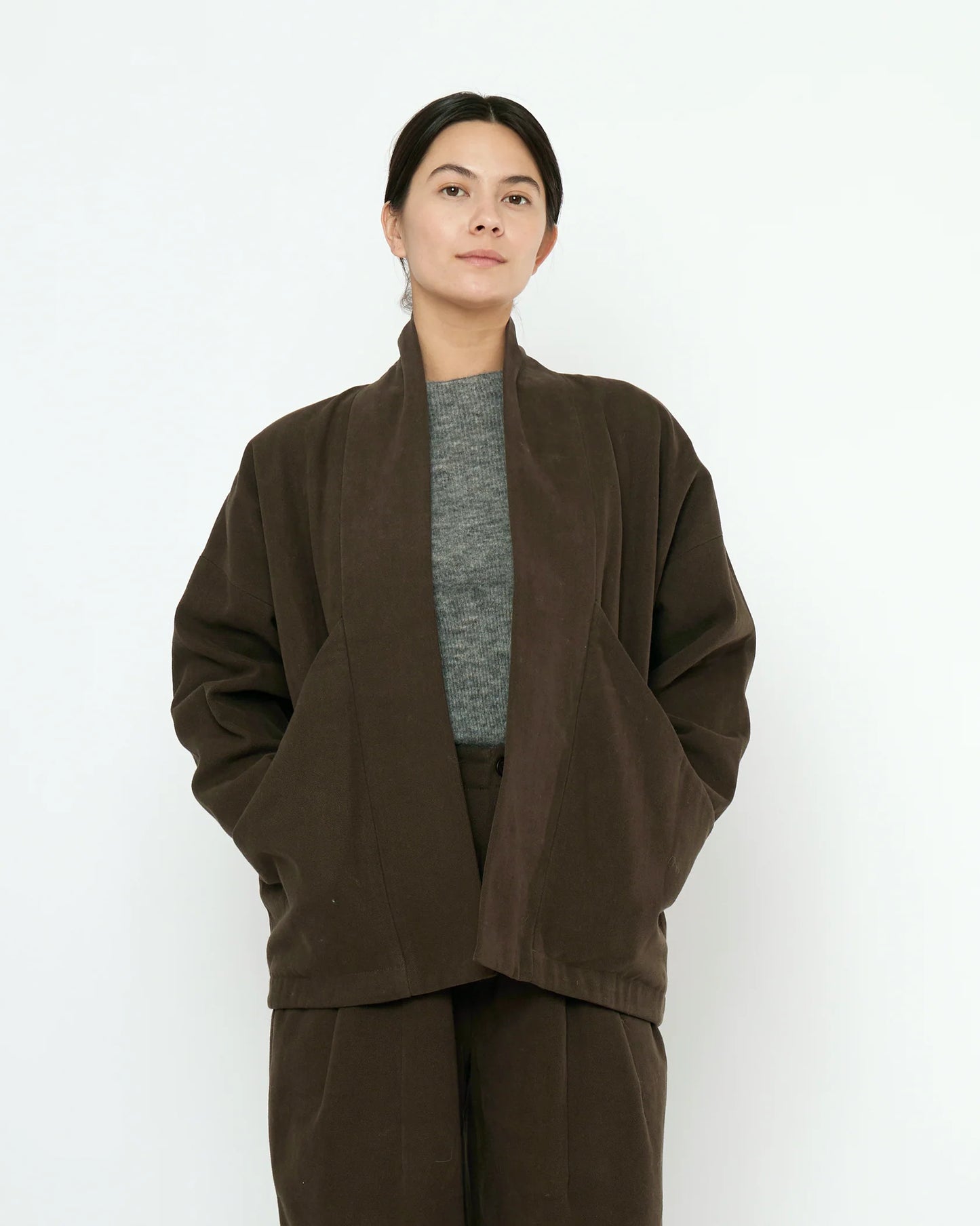 7115 by Szeki Unisex Signature Sumo Jacket - Fall Edition - Taupe Brown