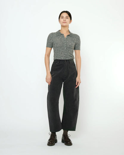 7115 by Szeki Unisex Curve Legged Work Trouser - Washed Black