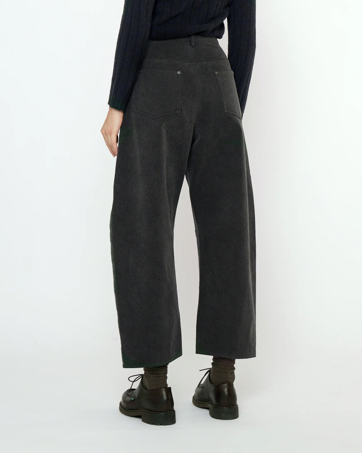 7115 by Szeki Unisex Curve Legged Work Trouser - Washed Black