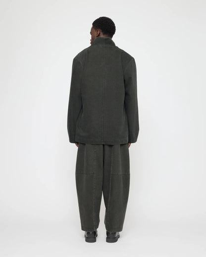 7115 by Szeki Unisex Open Short Coat - Washed Black