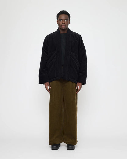 7115 by Szeki Unisex Sumo Puffer - Corduroy Edition - Black