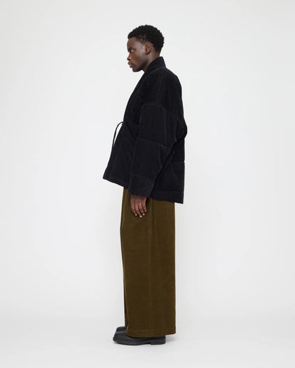 7115 by Szeki Unisex Sumo Puffer - Corduroy Edition - Black