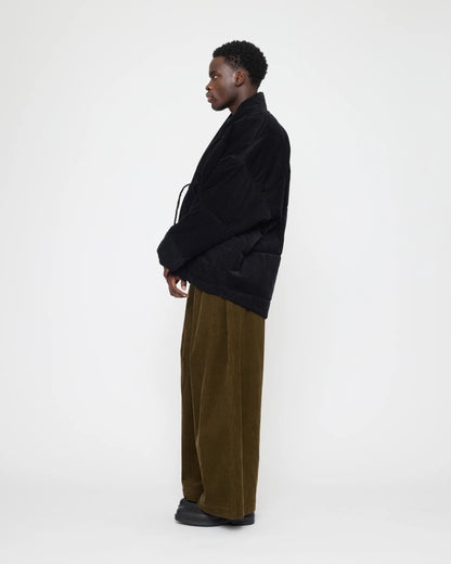 7115 by Szeki Unisex Sumo Puffer - Corduroy Edition - Black