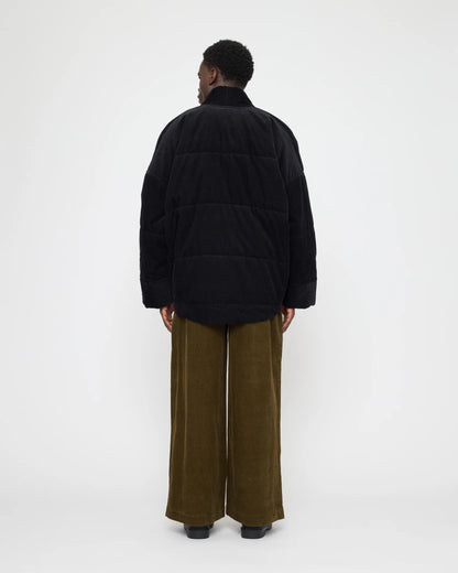 7115 by Szeki Unisex Sumo Puffer - Corduroy Edition - Black