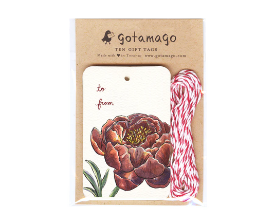 Peony Gift Tags (set of 10)