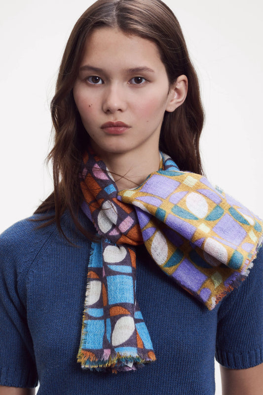 ÉPICE Paris Square Scarf GW2564 - C Orange