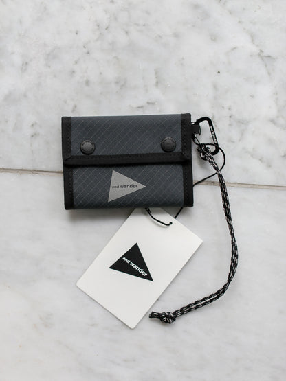 And Wander Reflective Rip Wallet - Charcoal