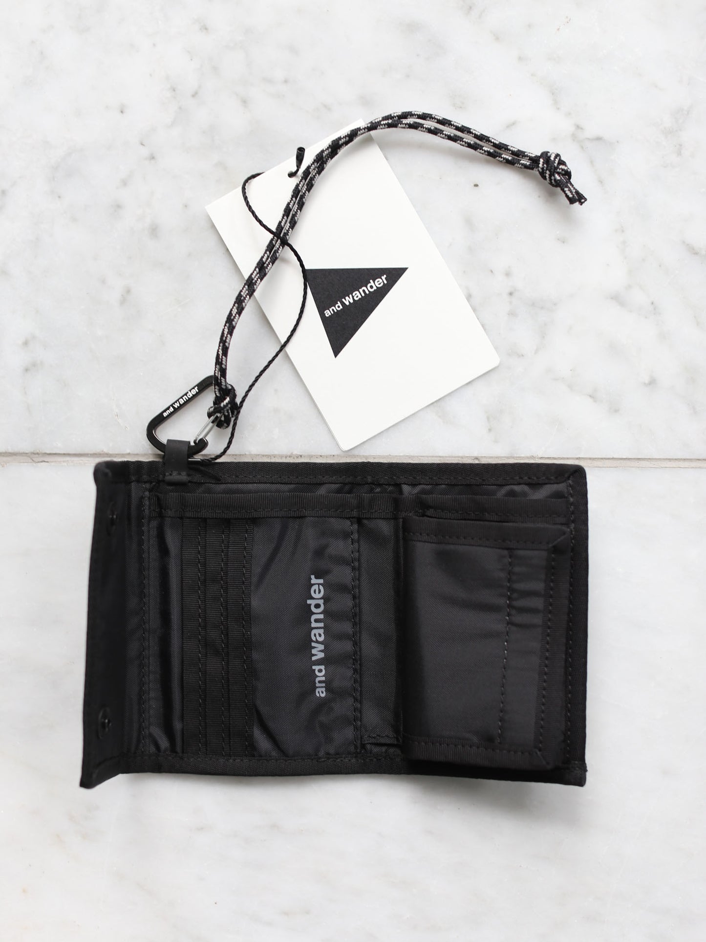 And Wander Reflective Rip Wallet - Black