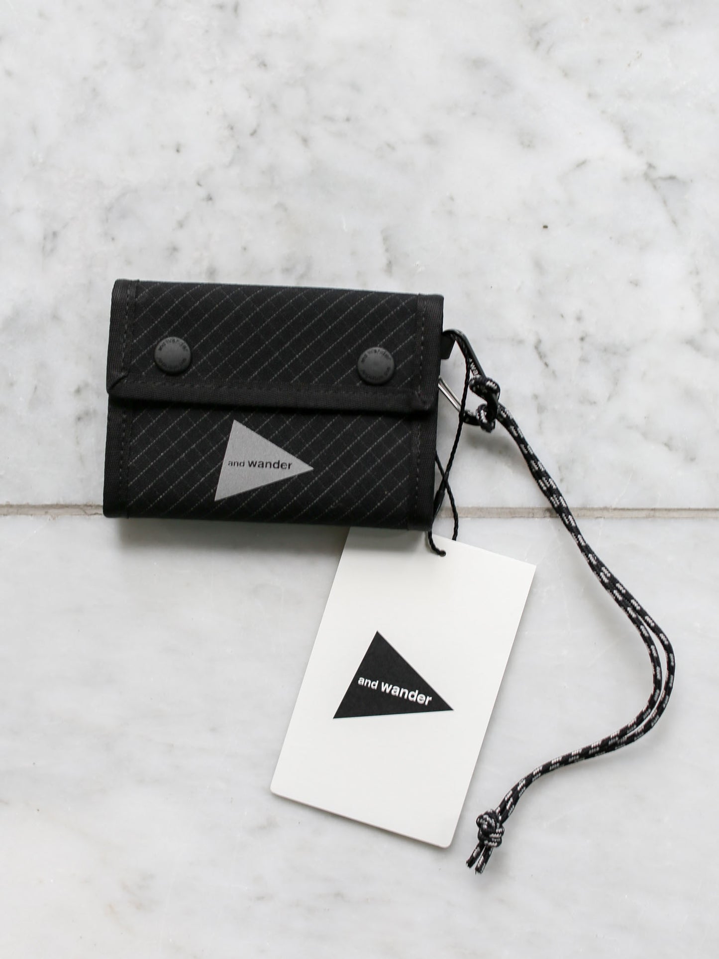 And Wander Reflective Rip Wallet - Black