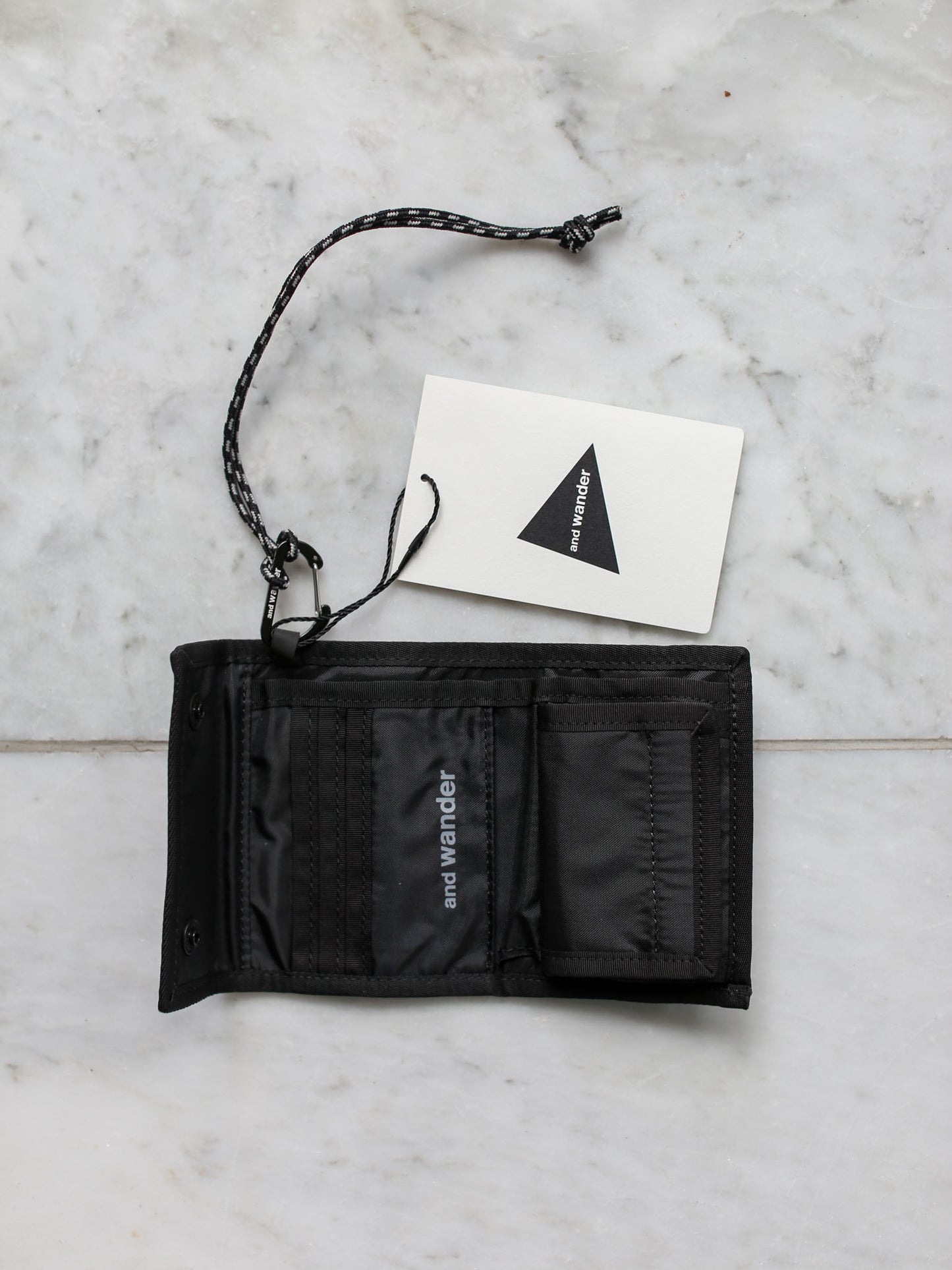 And Wander Reflective Rip Wallet - Charcoal