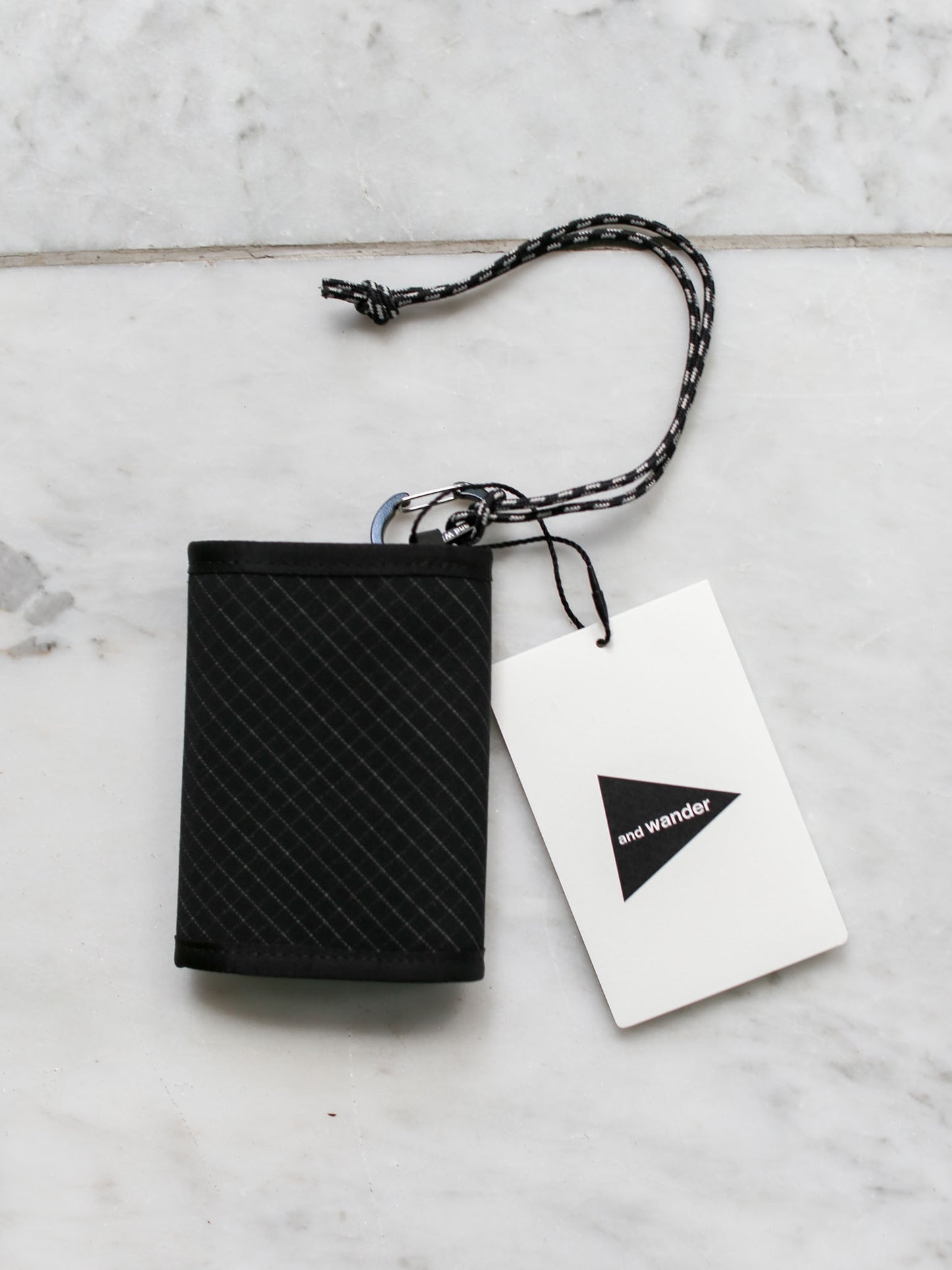 And Wander Reflective Rip Wallet - Black