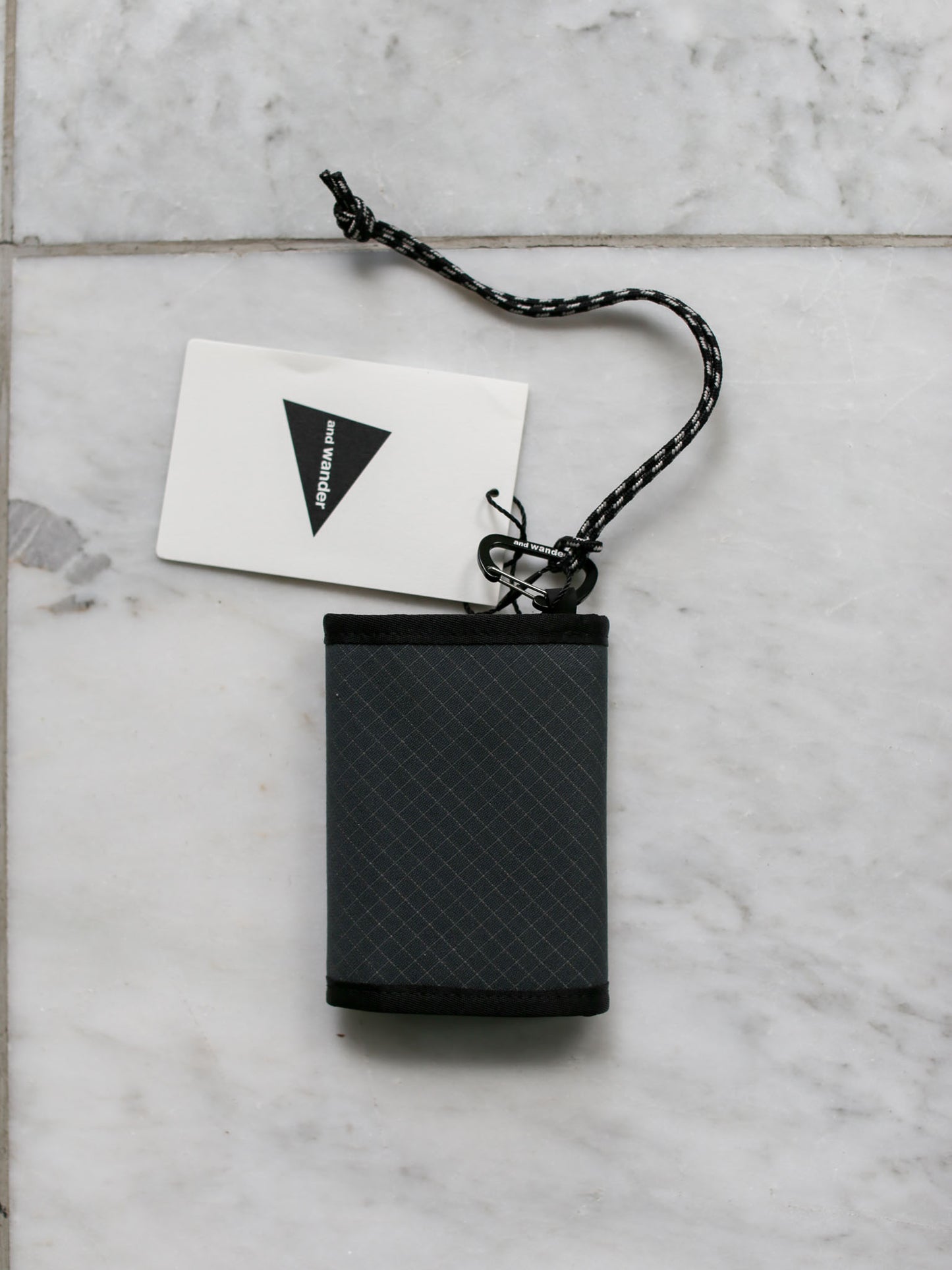 And Wander Reflective Rip Wallet - Charcoal