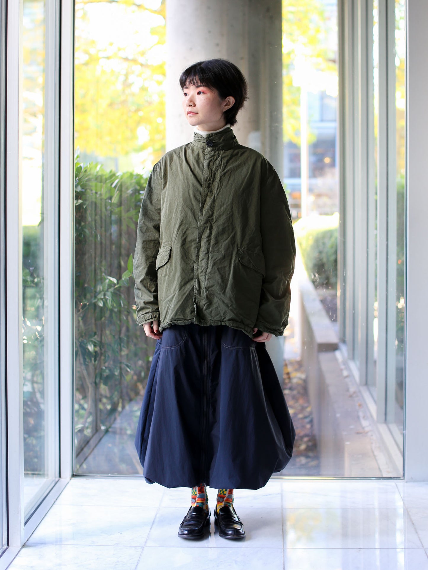 Veritecoeur Garment-dye Trench Coat - Khaki