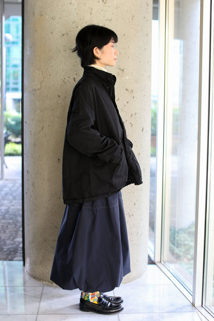 Veritecoeur Garment-dye Trench Coat - Black