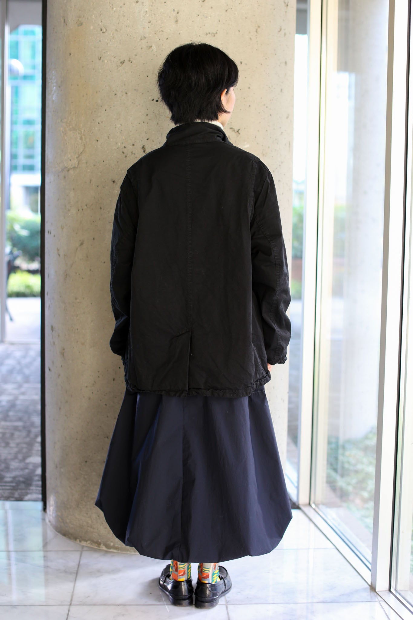 Veritecoeur Garment-dye Trench Coat - Black