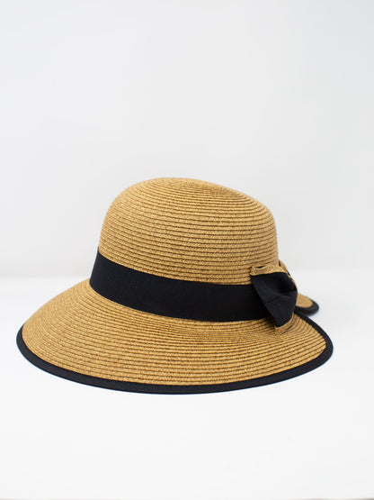 Toucan Collection Bow Sun Hat (Black)
