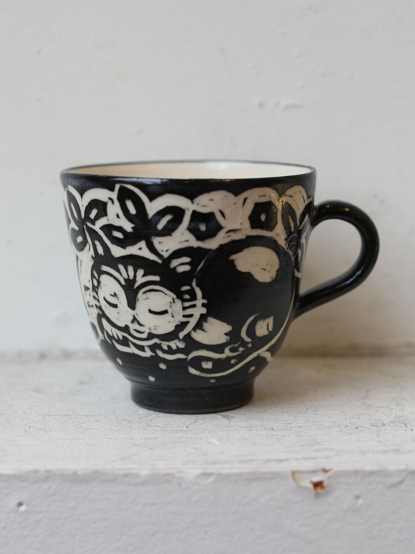 [No. 2] Sleeping Cat Mug by Misao Yajima 矢島操