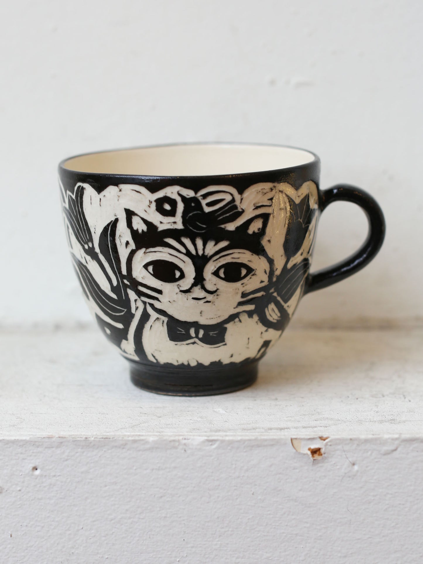 [No. 6] Cat Mug by Misao Yajima 矢島操