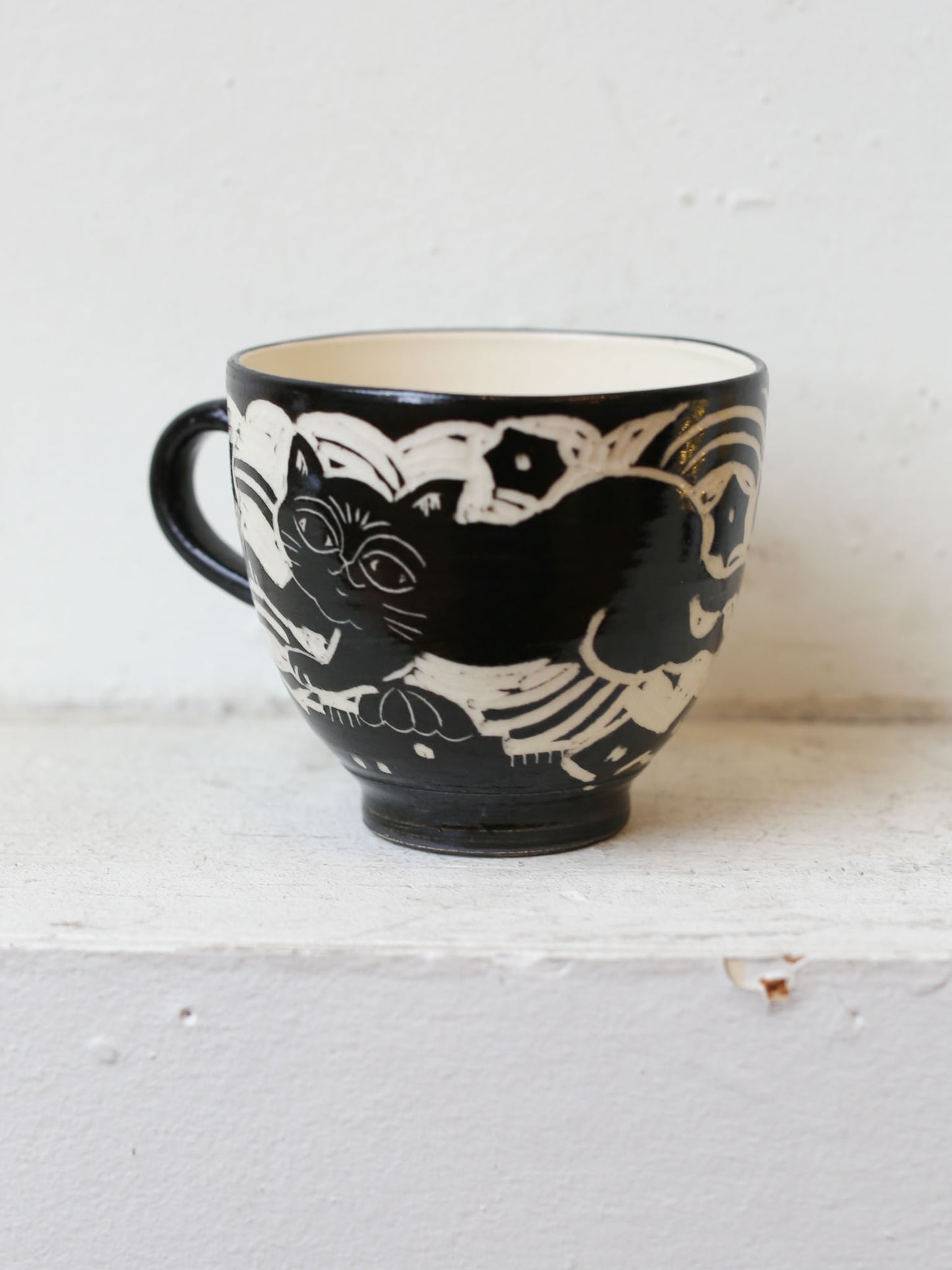 [No. 6] Cat Mug by Misao Yajima 矢島操